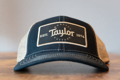 Taylor Guitars - Trucker Cap Black/Khaki - Taylor Patch
