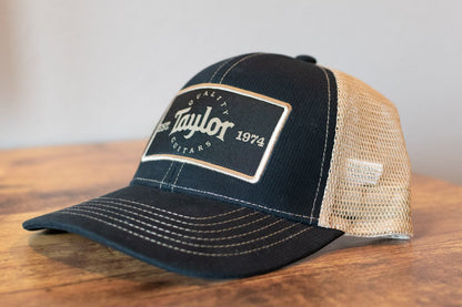 Taylor Guitars - Trucker Cap Black/Khaki - Taylor Patch