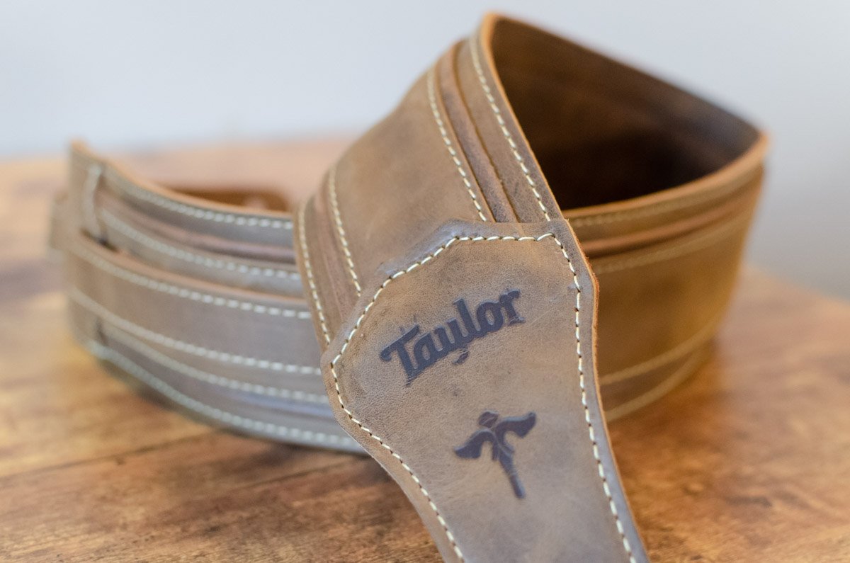 Taylor Wings Strap 600 Series Dark Brown Leather 3"