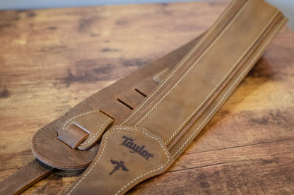 Taylor Wings Strap 600 Series Dark Brown Leather 3"