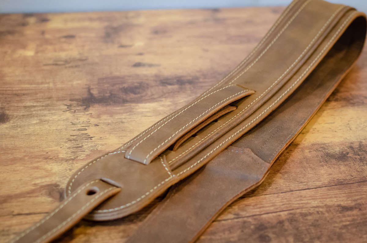 Taylor Wings Strap 600 Series Dark Brown Leather 3"