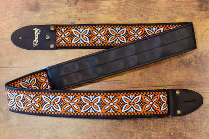 The Orange Lily Gibson Guitar Strap