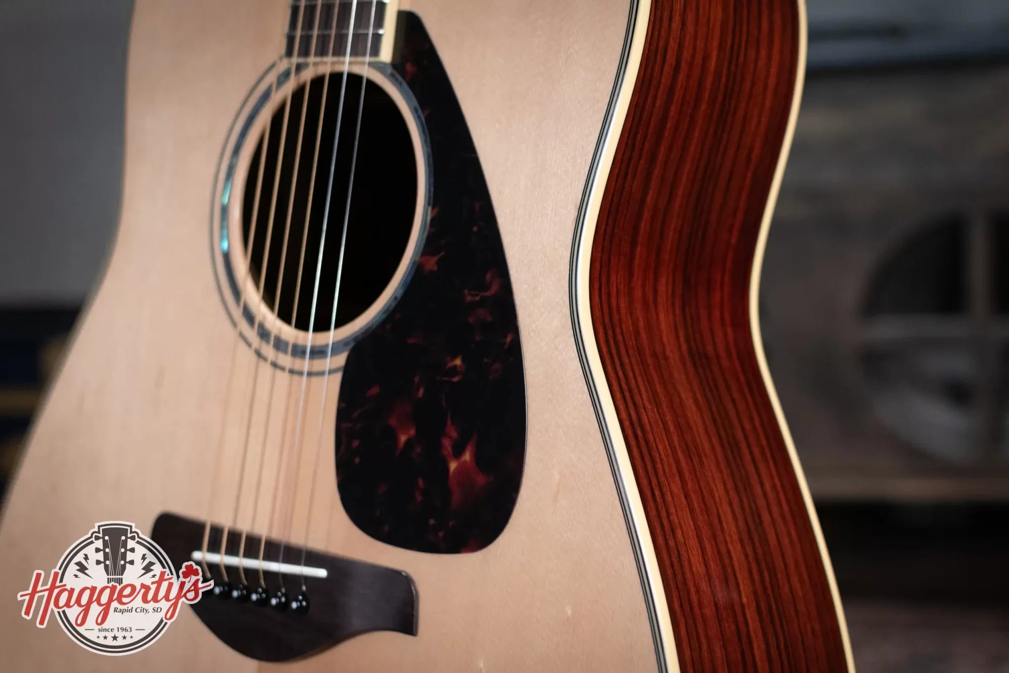 Yamaha FG830 Dreadnought Acoustic Guitar, Natural