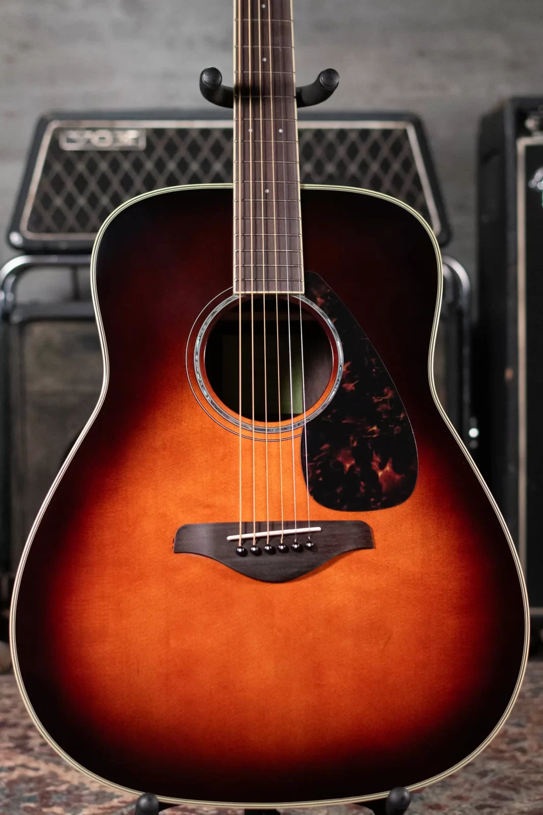 new Yamaha FG830 TBS Acoustic Guitar Tobacco Sun Burst haggertys 03