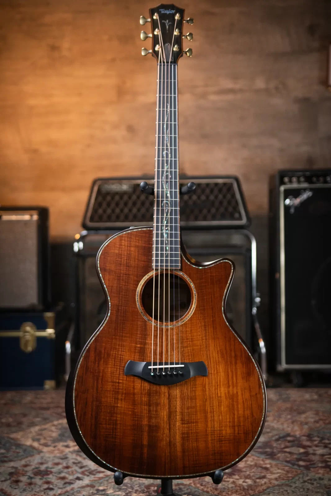 Taylor Builder's Edition K24ce Grand Auditorium Acoustic/Electric Guitar with Deluxe Hardshell Case - Floor Model Demo