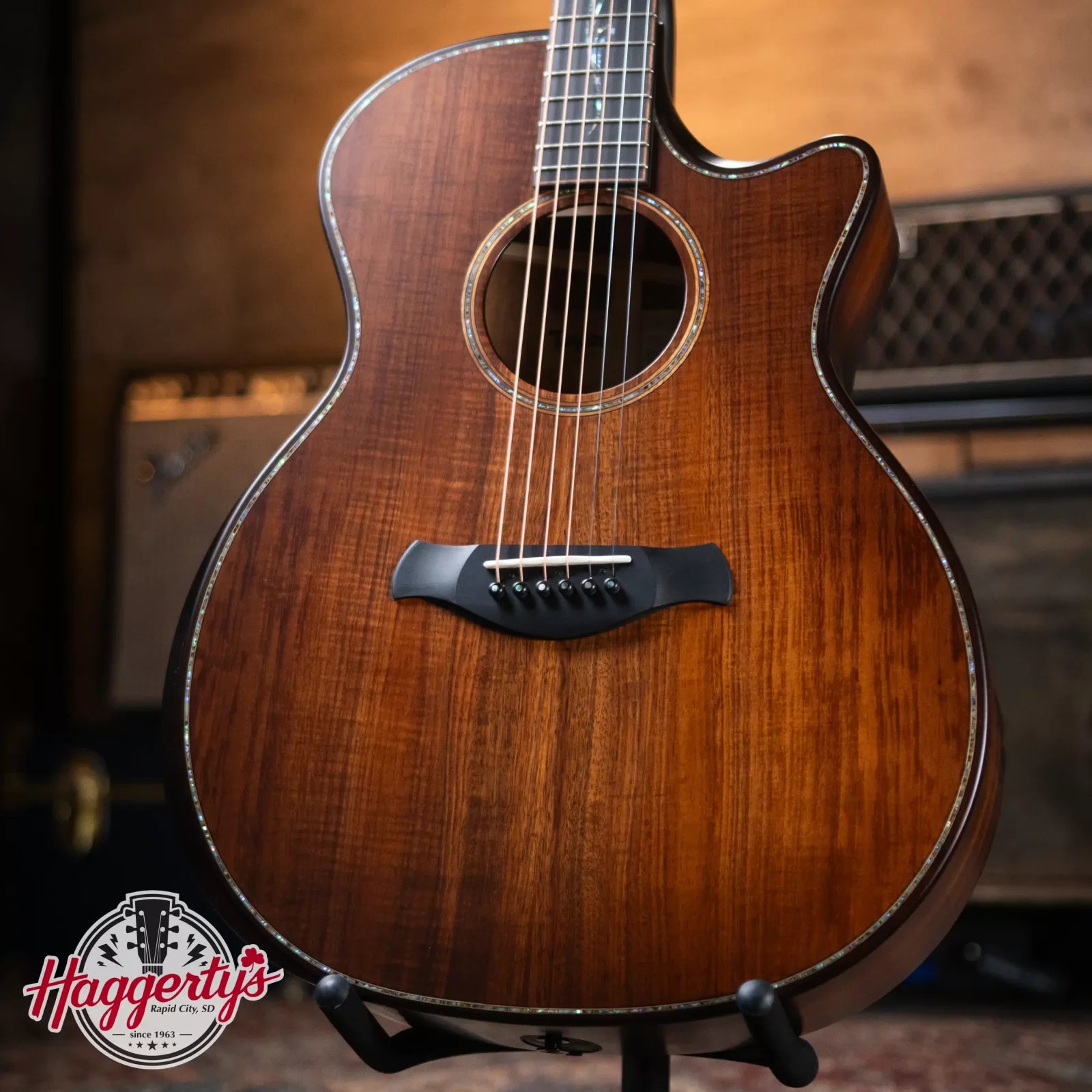 Taylor Builder's Edition K24ce Grand Auditorium Acoustic/Electric Guitar with Deluxe Hardshell Case - Floor Model Demo