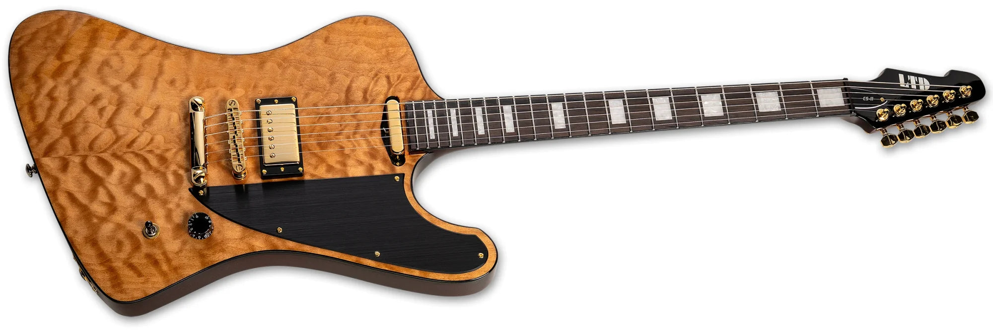 ESP LTD Caleb Shomo CS-II Phoenix Signature Electric Guitar - Vintage Natural with Hardshell Case