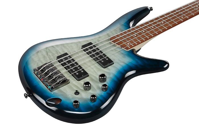 Ibanez SR405EQM 5-String Electric Bass - Stained Cosmic Blue Starburst