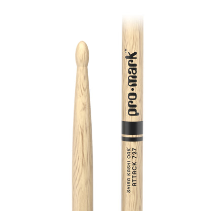 ProMark Classic Attack 727 Shira Kashi Oak Drumstick, Oval Wood Tip