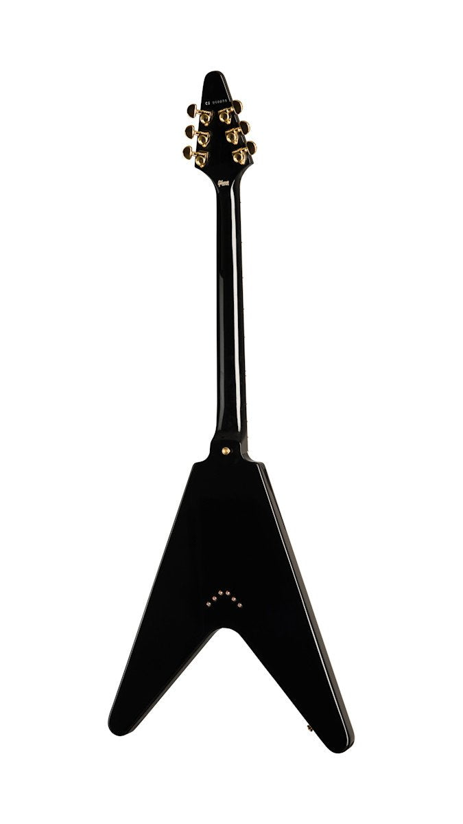 Gibson Custom Shop Flying V Custom Electric Guitar - Ebony with Hardshell Case