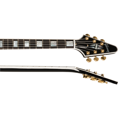 Gibson Custom Shop Flying V Custom Electric Guitar - Ebony with Hardshell Case