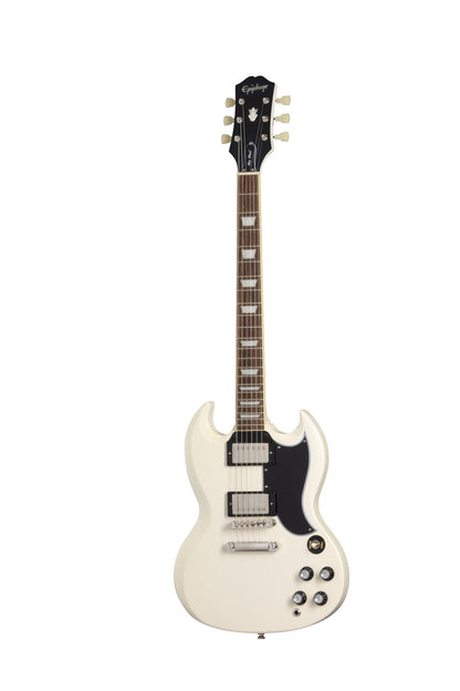 Epiphone 1961 Les Paul SG Standard Electric Guitar - Aged Classic White with Hardshell Case