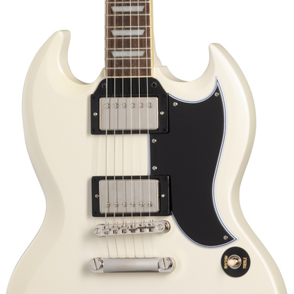 Epiphone 1961 Les Paul SG Standard Electric Guitar - Aged Classic White with Hardshell Case