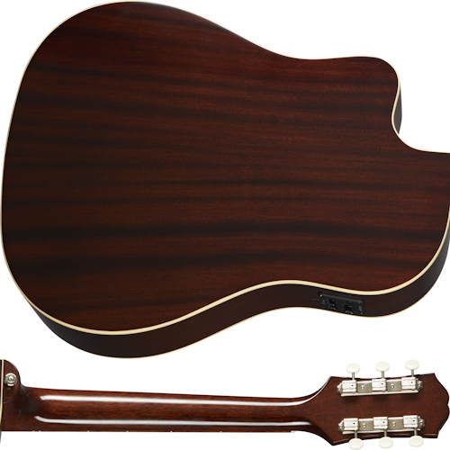 Epiphone J-45 EC All Solid Acoustic/Electric Guitar - Aged Vintage Sunburst Gloss