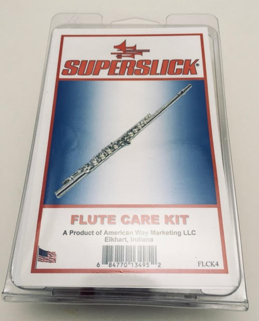 Superslick Flute Care Kit w Double Ended Swab