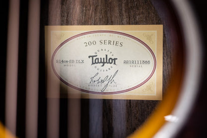 Taylor 214ce -SB DLX Acoustic/Electric Guitar with Deluxe Hardshell Case - Used Floor Model