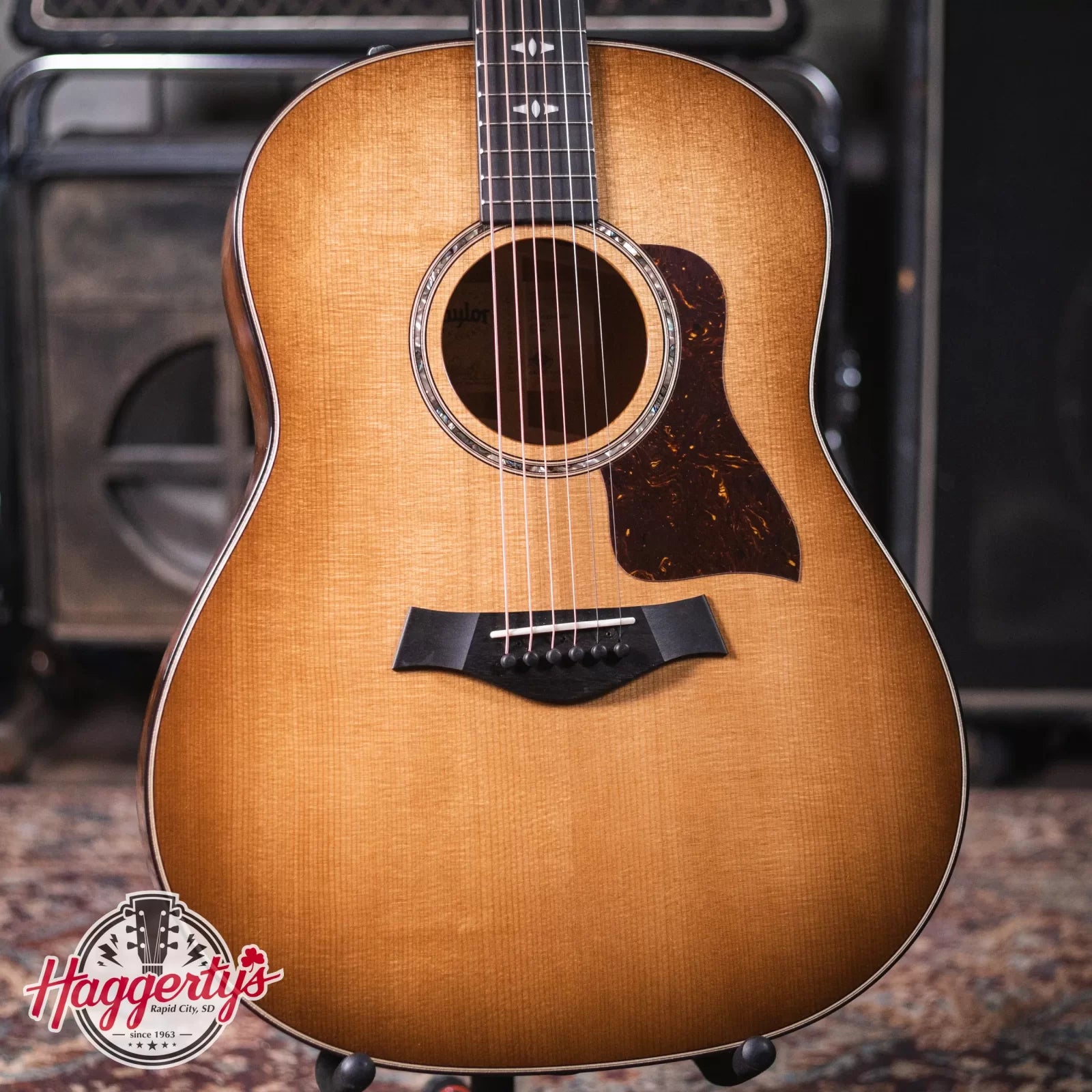 Taylor 517e Grand Pacific Acoustic/Electric Guitar - Tobacco Sunburst with Deluxe Hardshell - Floor Model