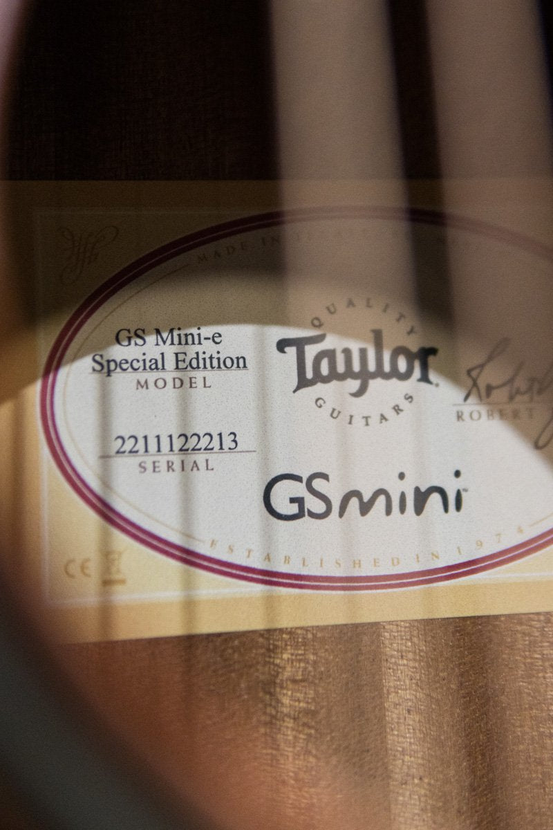 Taylor GS Mini-e Special Edition Caramel Burst Top - Gig Bag