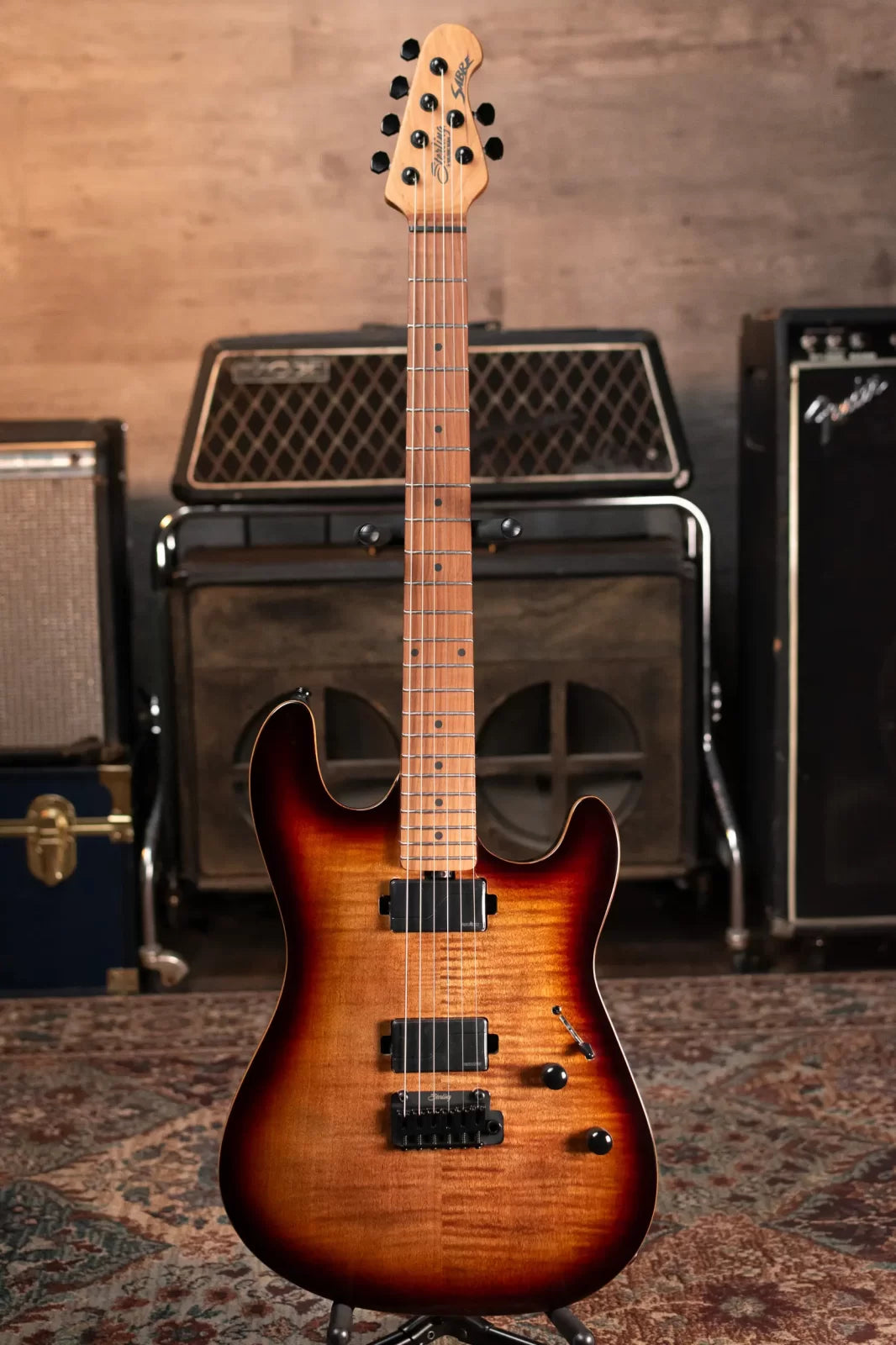 (LAYAWAY) Sterling by Music Man Sabre Electric Guitar - Cobra Burst with Gig Bag