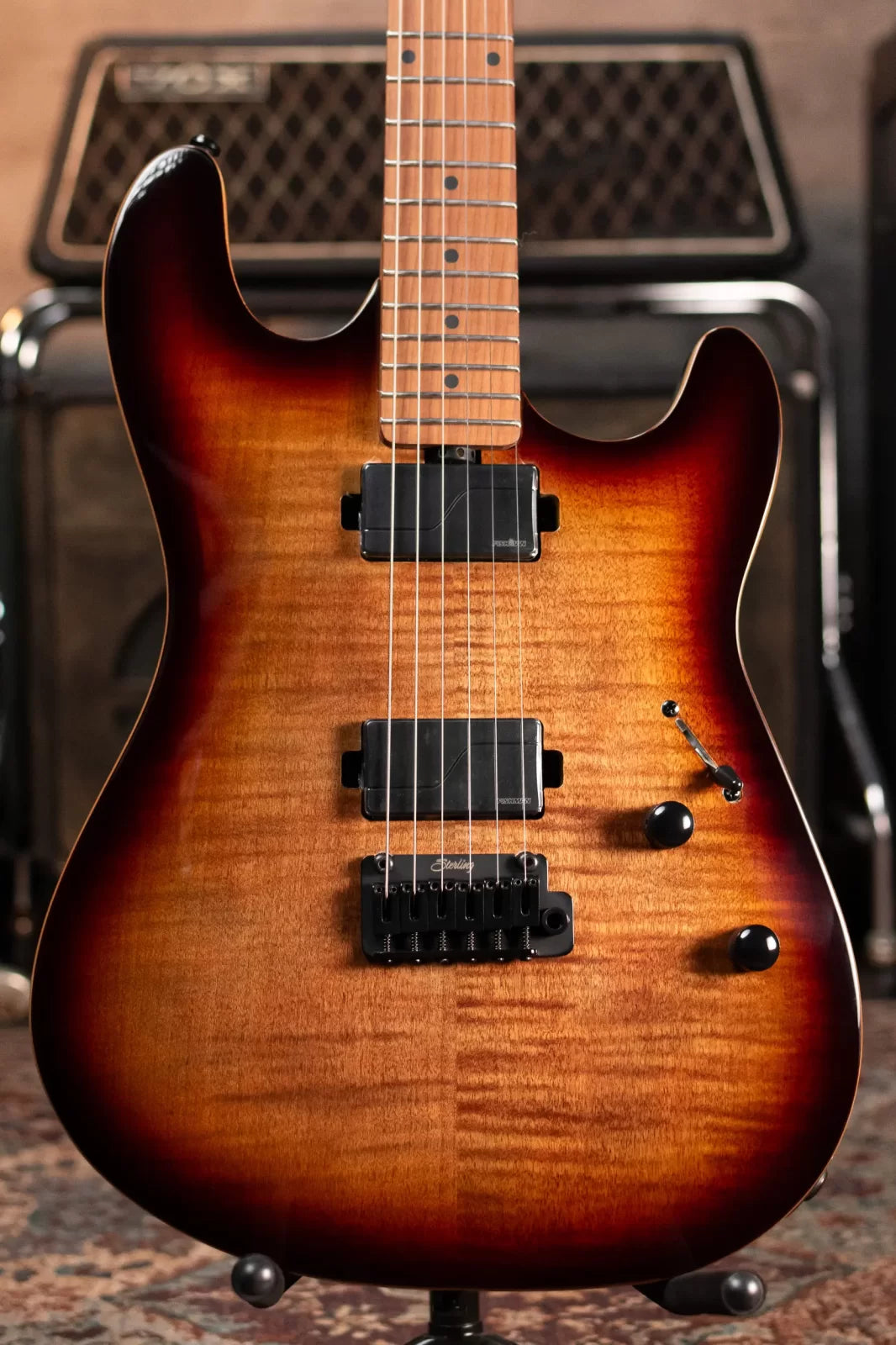 (LAYAWAY) Sterling by Music Man Sabre Electric Guitar - Cobra Burst with Gig Bag