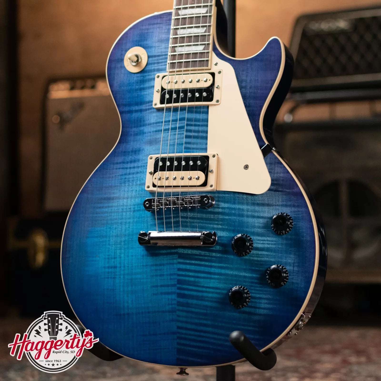 Gibson Traditional Pro V Les Paul - Blueberry Burst with Hardshell Case - Used