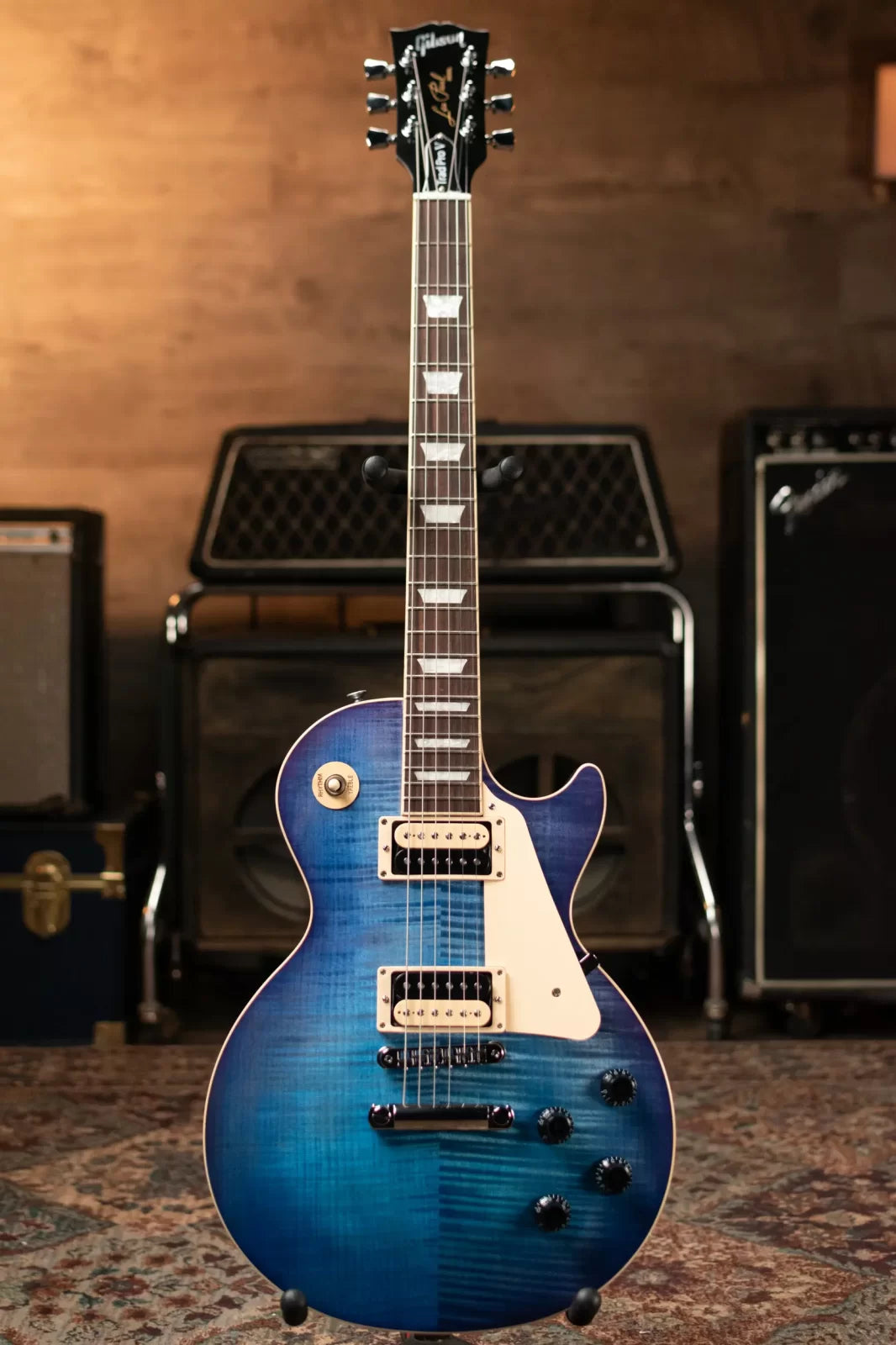 Gibson Traditional Pro V Les Paul - Blueberry Burst with Hardshell Case - Used