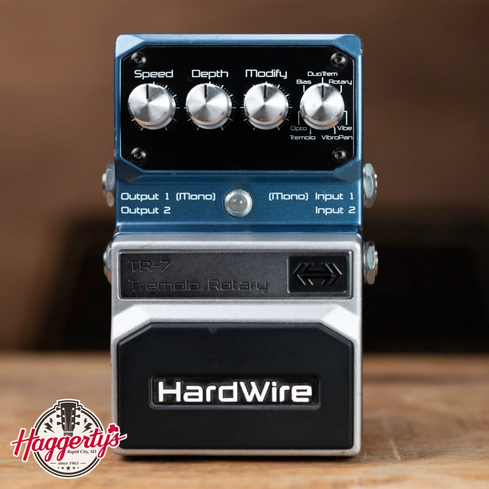 Hardwire TR-7 Tremolo/Rotary Effect Pedal - Used