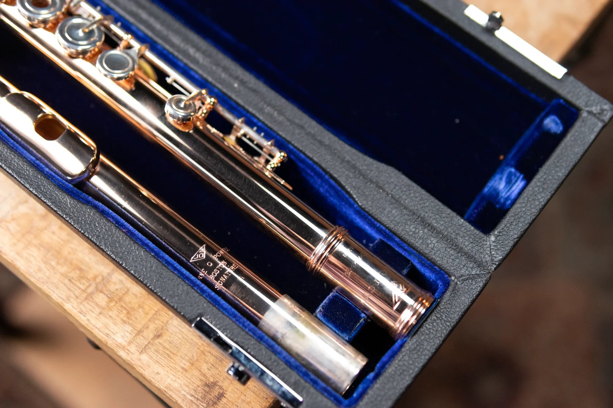 Powell-Sonare 708 Sonare Series Professional Gold Flute B Foot / Open Hole / Offset G / Split E