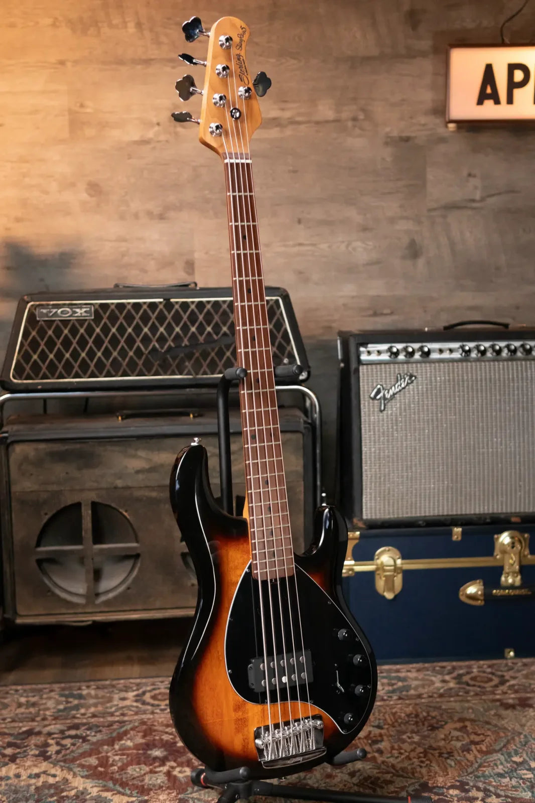 Sterling by Music Man StingRay5 Bass Guitar - Vintage Sunburst - Used