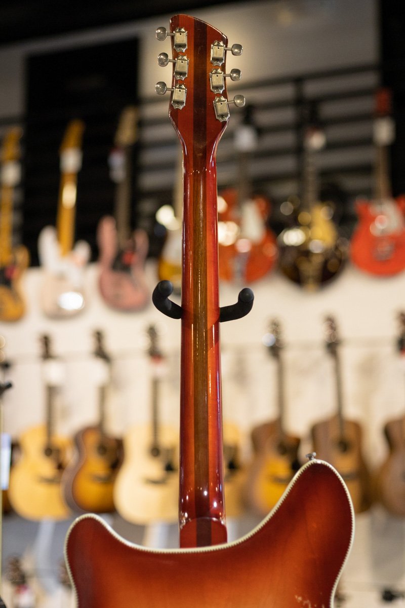 1966 Rickenbacker 375 Fireglo Vintage Semi-Hollow with Rick-O-Sound & Accent Vibrato with Hardshell Case - Used