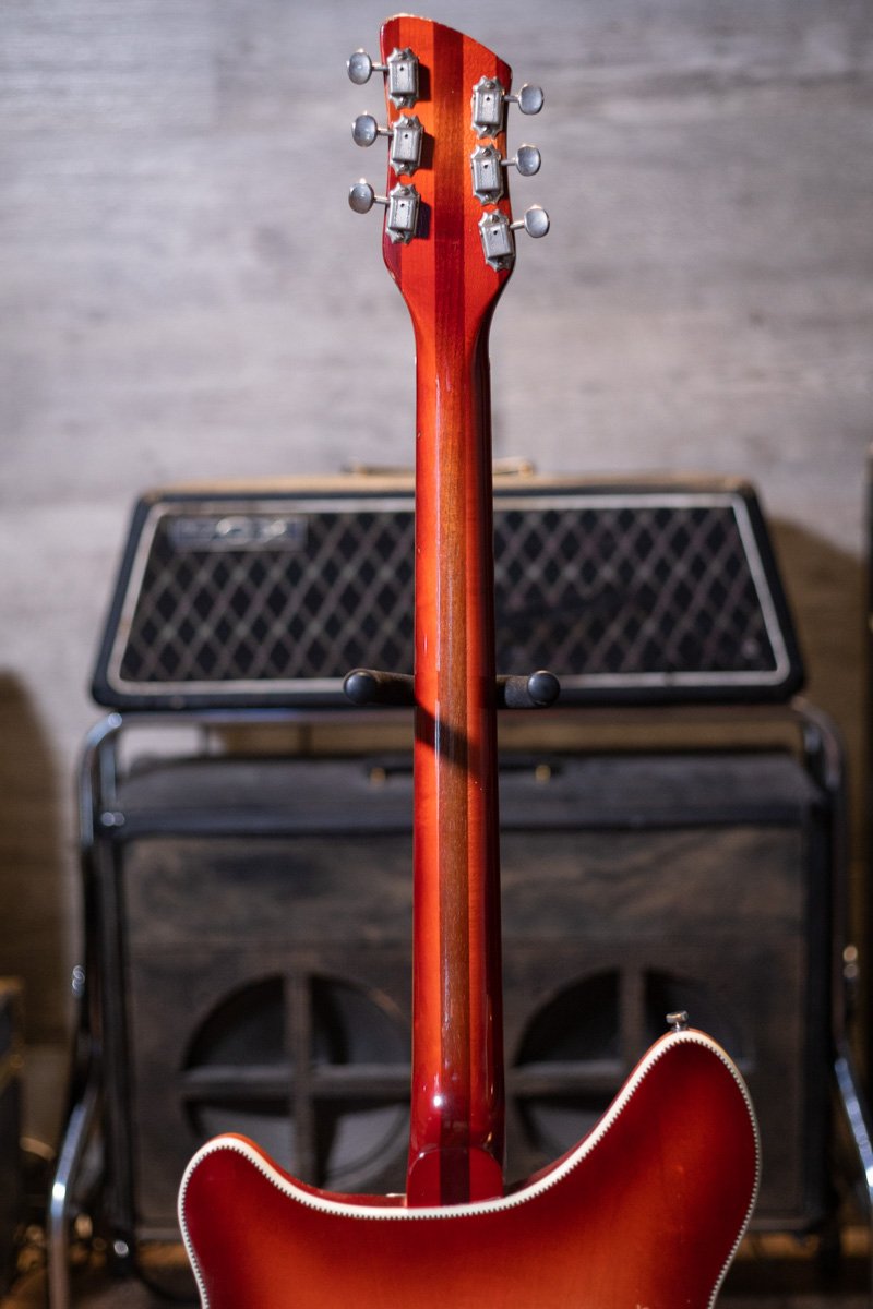 1966 Rickenbacker 375 Fireglo Vintage Semi-Hollow with Rick-O-Sound & Accent Vibrato with Hardshell Case - Used