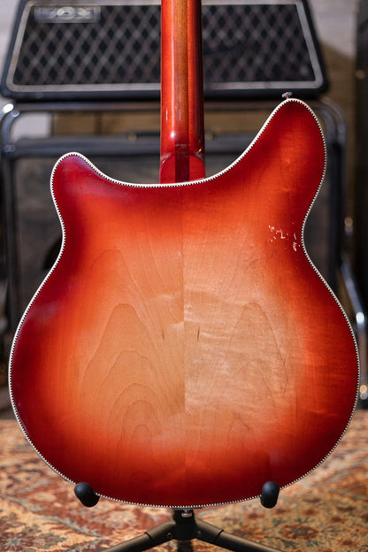 1966 Rickenbacker 375 Fireglo Vintage Semi-Hollow with Rick-O-Sound & Accent Vibrato with Hardshell Case - Used