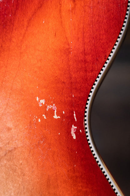 1966 Rickenbacker 375 Fireglo Vintage Semi-Hollow with Rick-O-Sound & Accent Vibrato with Hardshell Case - Used