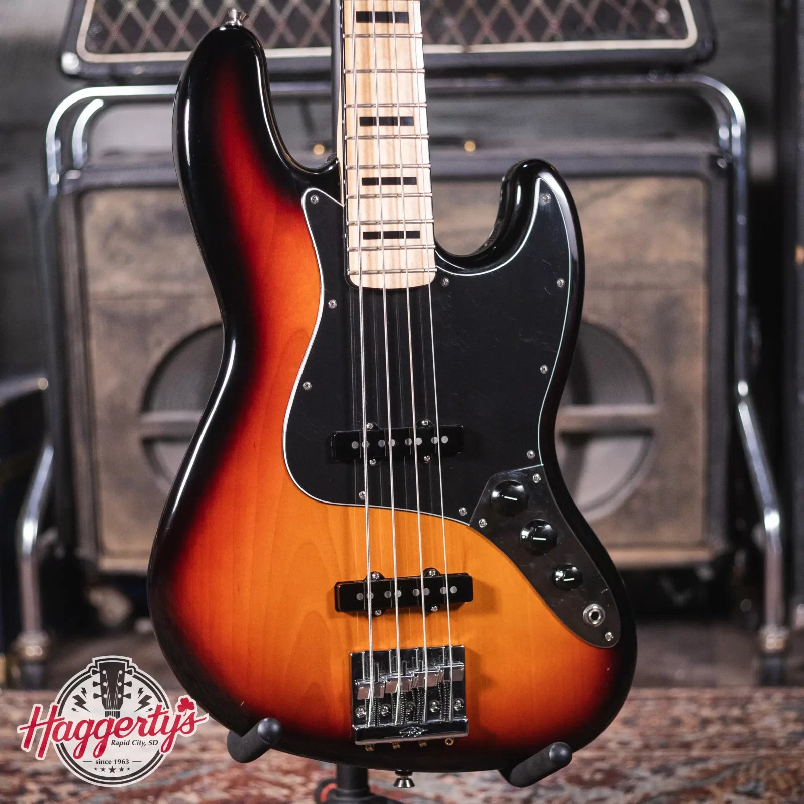 Fender Geddy Lee Jazz Bass - 3-Color Sunburst - Maple Fretboard w/Hardshell Case - Used