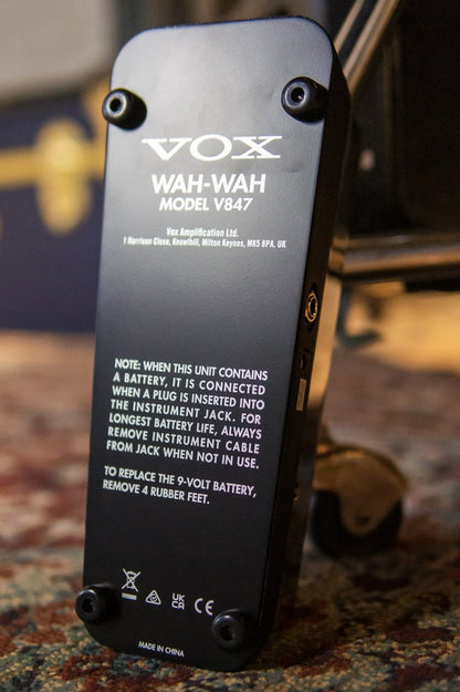 Vox V847A Wah Pedal with AC Jack