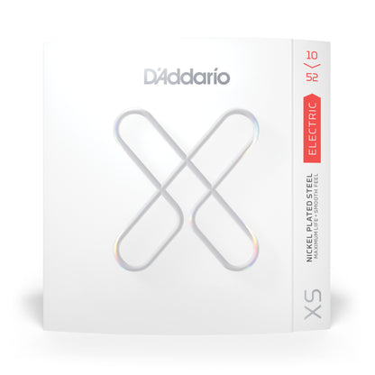 D'Addario XS Nickel Coated Electric Guitar Strings, 10-52