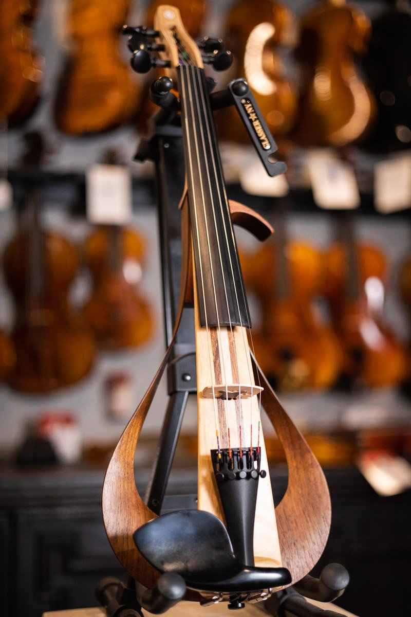 yamaha YEV105NT 5 string electric violin natural finish haggertys 02