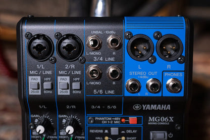 yamaha mg06x 6 channel mixer haggertys 2