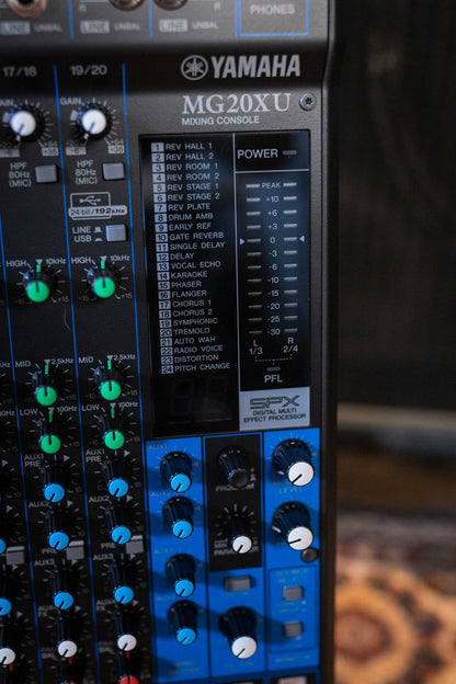 Yamaha MG20XU 20-Channel Analog Mixer with Effects & USB Interface